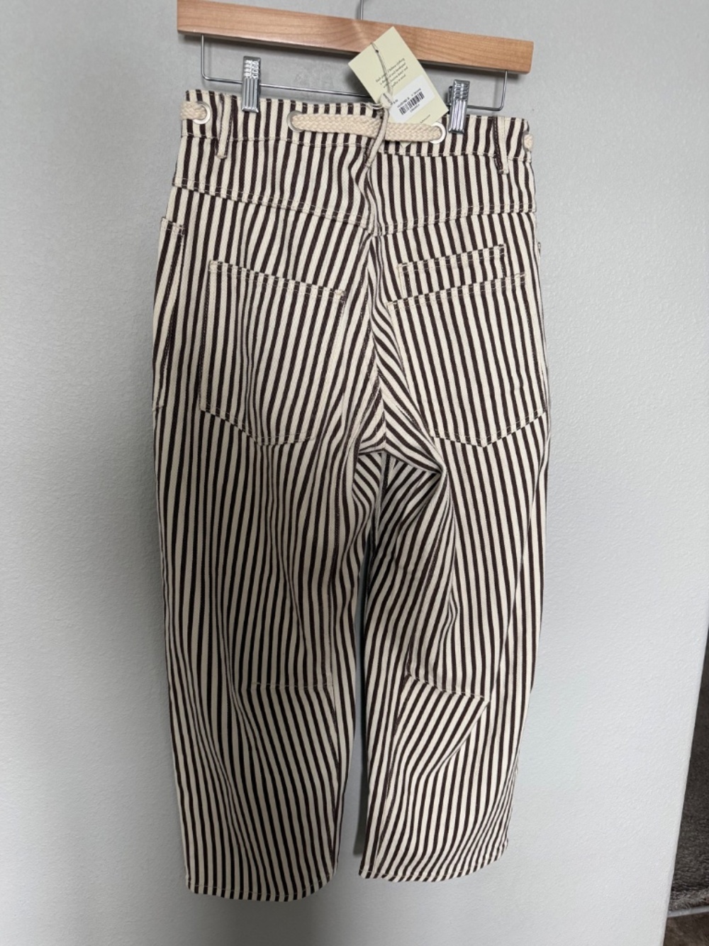 Bohme Jocelyn Barrel Jeans in Brown Stripe (Small) - Picture 6 of 7